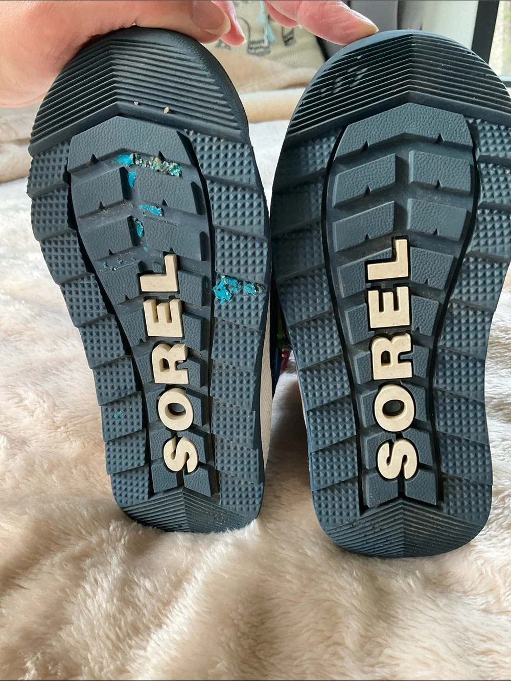 Sorel Kids Navy and Red Snow Boots - waterproof